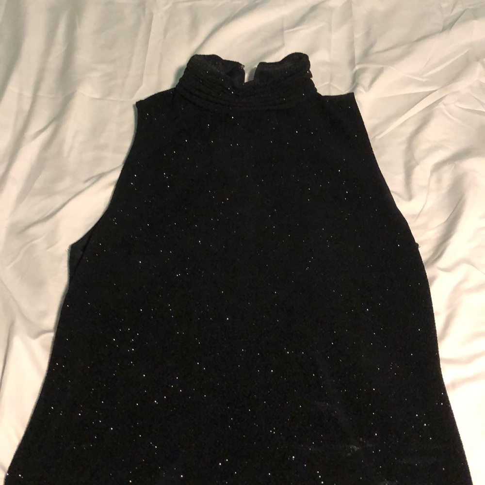 Adult black sparkly blouse